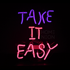 Неоновая настенная лампа Take it easy